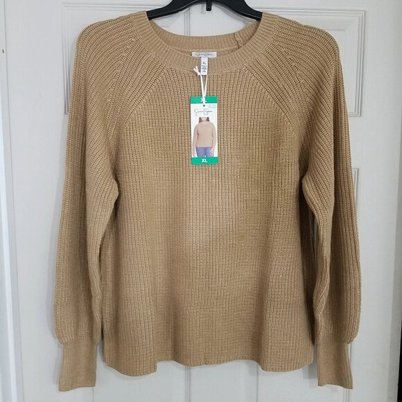 Jessica Simpson Womens Knit Sweater Size XL - Tan - Picture 1 of 7